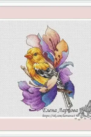 Direct From Factory Exotic Birds. Iora Cross Stitch Pattern