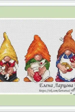 Gnomes. Karlsson on the Roof Cross Stitch Pattern Sale