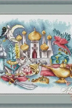 Time-Limited Arabian Night Cross Stitch Pattern