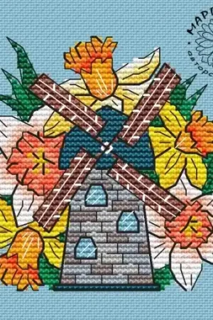 Mill Daffodils Cross Stitch Pattern Latest