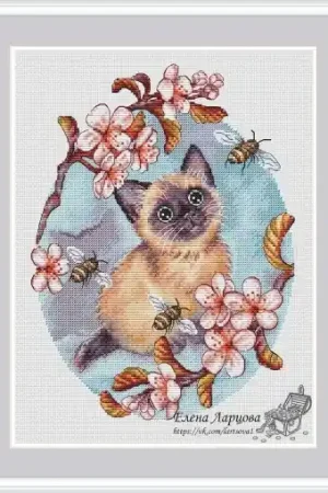 Editor’s Pick Small Kitten Cross Stitch Pattern