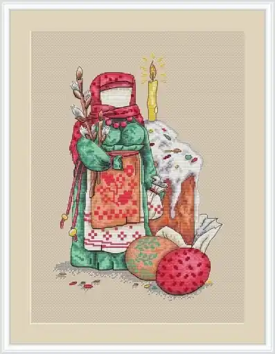 Easter Doll Cross Stitch Chart New Arrival