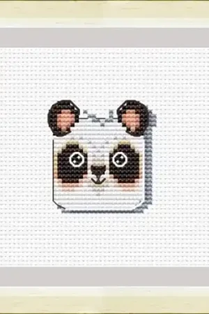 My Little Ones. Panda Cross Stitch Pattern Clearance