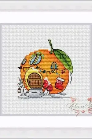 Must Have Orange House Cross Stitch Pattern