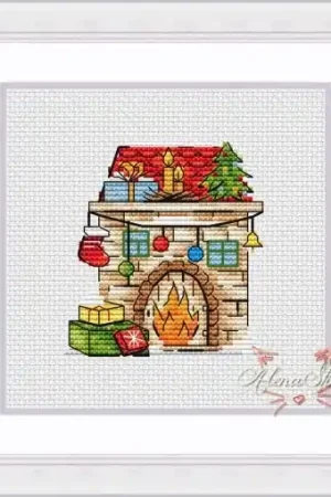 Fireplace Cross Stitch Pattern Free Returns