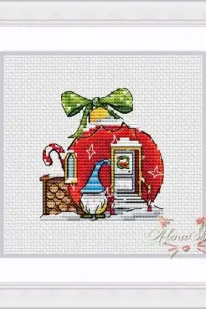 Editor’s Pick Christmas Ball House Cross Stitch Pattern