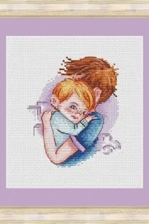 Time-Limited Daddy Hug Cross Stitch Pattern