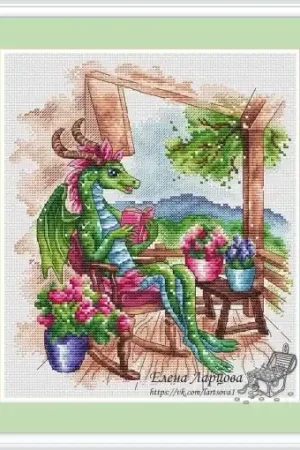 Hot Picks Summer Dragon Cross Stitch Chart