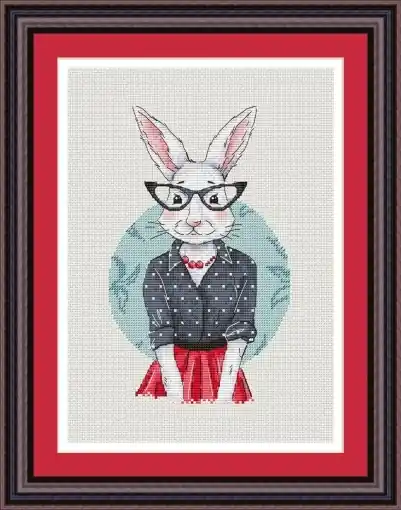 Hipster Bunny Cross Stitch Pattern Best Choice