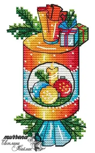 Firecracker with Balls Cross Stitch Pattern Editor’s Pick
