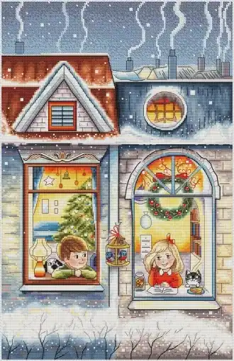 Luxury Love is... A Winter Fairytale for Two Cross Stitch Pattern