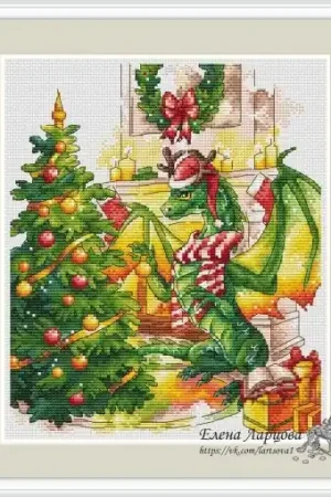 Best Choice Christmas Dragon Cross Stitch Pattern