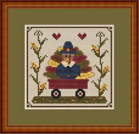 Turkey - Thanksgiving Cross Stitch Pattern Crafted