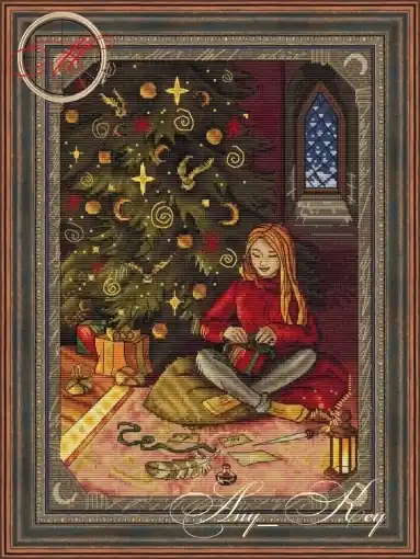 Christmas in Gryffindor Cross Stitch Pattern Special Discount