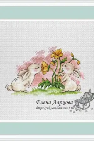 Spring Bunnies. Sweet Nectar Cross Stitch Pattern Buy Today
