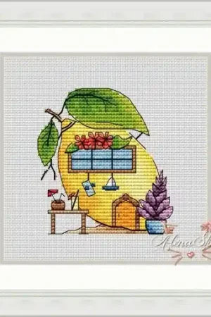 Warranty Included Lemon House Cross Stitch Pattern