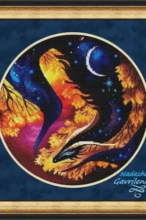 Hot Deal Dragon of the Night Cross Stitch Pattern