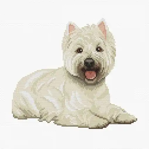 West Highland Terrier Cross Stitch Pattern Price Drop