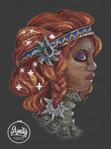 Latest Sun Woman Cross Stitch Pattern