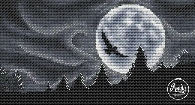 Clearance Night Flight Cross Stitch Pattern