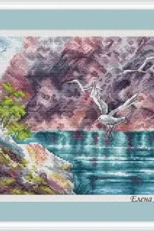 Instant Buy Morning on the Lake Cross Stitch Pattern