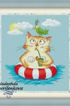 Discount At the Resort Cross Stitch Pattern