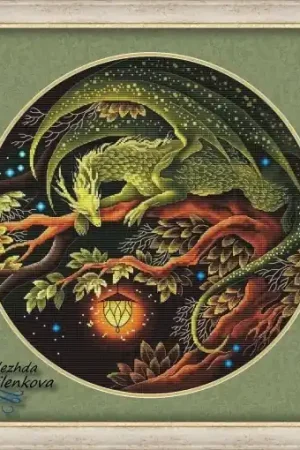 In Demand Dragon. Keeper of the Summer Forest Cross Stitch Pattern