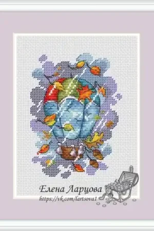 Editor’s Pick Hot Air Balloon - Autumn Cross Stitch Pattern