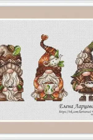 Flash Sale Gnomes Coffee, Tea, Cocoa Cross Stitch Pattern