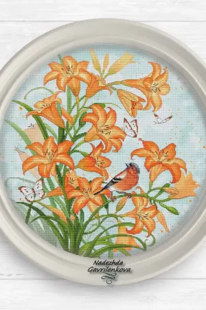 Daylily 2 - PDF Cross Stitch Pattern Super Sale