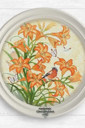 Daylily - PDF Cross Stitch Pattern Fresh Stock