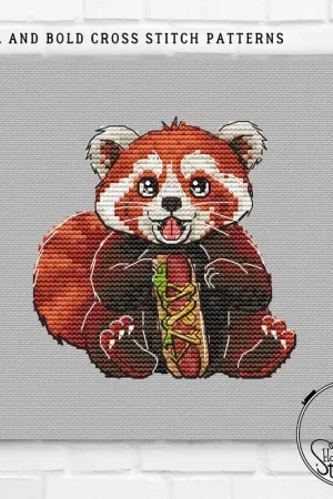 Hot Dog - PDF Cross Stitch Pattern Popular