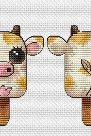 Ice Cream. Cow - PDF Cross Stitch Pattern Mega Sale