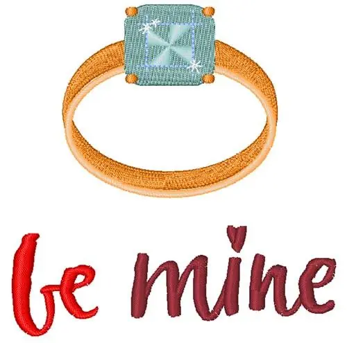 Be Mine Embroidery Design Get Yours