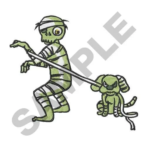 In Demand UNDEAD MAN AND DOG Embroidery Design