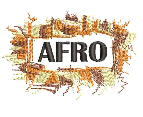 Time-Limited Afro Embroidery Design