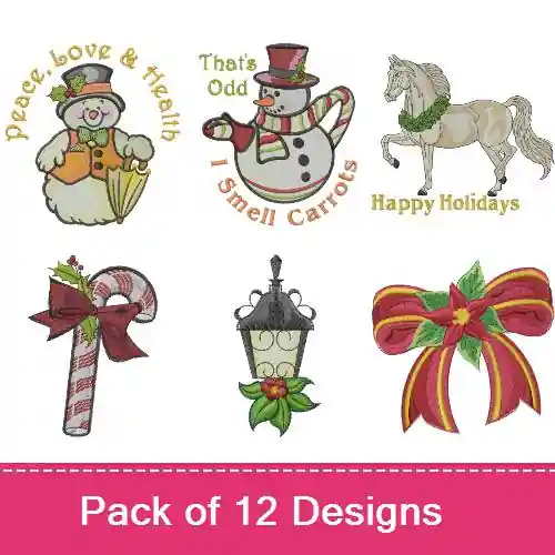 Noel Blessings Embroidery design pack by Machine Embroidery Designs, Embroidery Packs on EmbroideryDesigns.com No Minimum Order