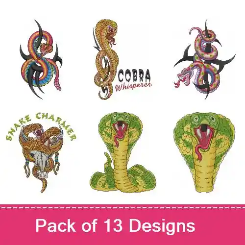 Snake Things Up Embroidery design pack by Machine Embroidery Designs, Embroidery Packs on EmbroideryDesigns.com Don’t Miss Out