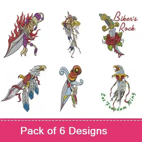 Buy Direct Southwestern Blades Embroidery design pack by Machine Embroidery Designs, Embroidery Packs on EmbroideryDesigns.com