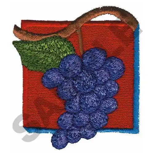 Free Returns GRAPES Embroidery Design