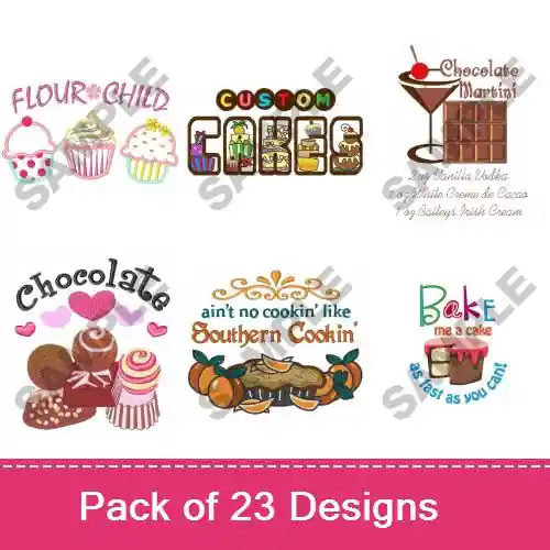 Viral Yummy Sweets! Embroidery design pack by Great Notions, Embroidery Packs on EmbroideryDesigns.com
