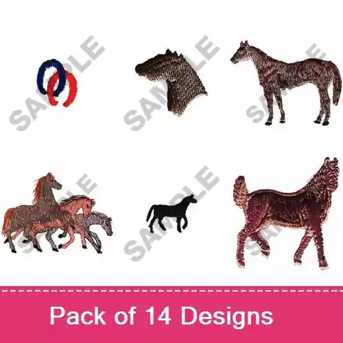 Editor’s Pick Western Cultural Horses Embroidery design pack by Great Notions, Embroidery Packs on EmbroideryDesigns.com