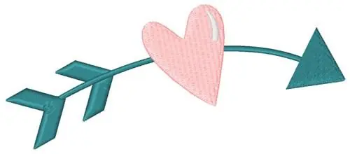 Love Arrow Embroidery Design Warranty Included
