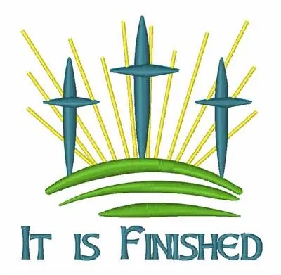 It Is Finished Embroidery Design Low Price