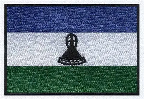 Buy Direct Flag of Lesotho Embroidery Design