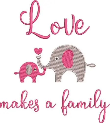 Super Sale Love Makes Family Embroidery Design